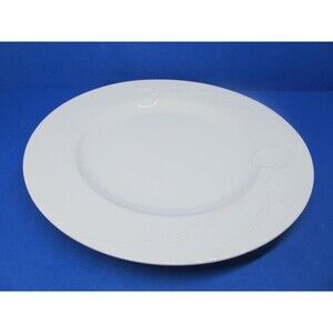 Mikasa Classic Flair 12" White Round Chop Plate Platter Helen Uglow